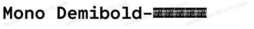 Mono Demibold字体转换